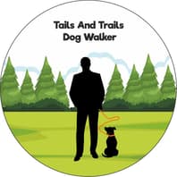 Logo Company Tails And Trails Dog Walker on Cloodo